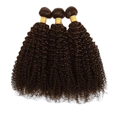 China Good Texture Can Keep Apple Girl Long Time Wholesale Cuticle Aligned Hair 100% Human Hair Bundles Remy Dark Brown Color Malaysian Curly Hair Weave Bundles for sale