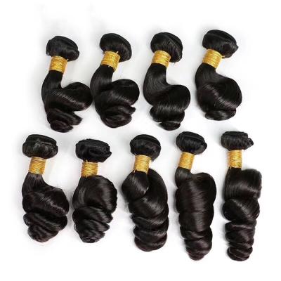 China Loose Wave Apple Girl Wholesale Malaysian Loose Wave Hair Bundles Hair Extension Remy Cuticle Aligned Virgin Hair Can Be Dye for sale