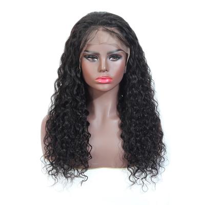 China Good Texture Can Keep Long Time Apple Girl Pre Plucked Mink Brazilian Hair 150 Density Water Wave Wig Lace Front Human Hair Wigs Curly 360 Lace Frontal Wig for sale