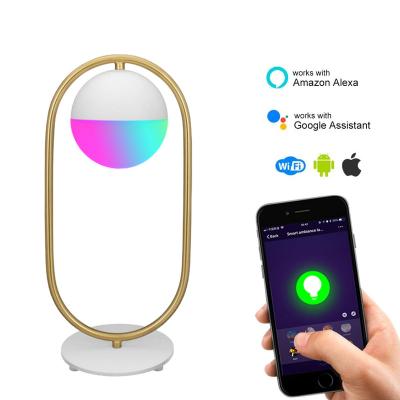 China Contemporary Stage Fashion Music Tuya APP Wifi Bluetooth APP Tuya Smart Home Warm White Light LED Desk Lamp for sale