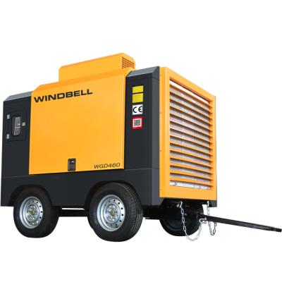 China Ingersoll Lubricated Rand Diesel Portable Air Compressor for Operating Price for sale