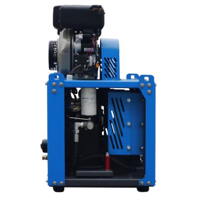 China Small Portable Air Compressor Diesel Engine Lubricated Gas Powered Compressor for Impact Driller in Nepal for sale