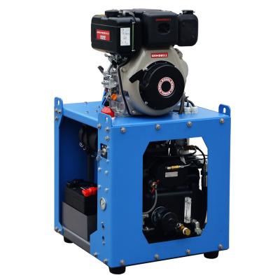 China Lubricated Gasoline Engine Compressure Portable Air Compressor For Impact Driller for sale