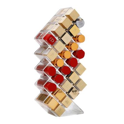 China 16 Compartments Stackable Makeup Storage Organizer Box Lipstick Holder for sale