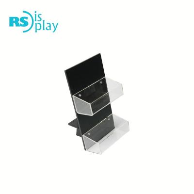 China Two Tier Acrylic Retail Display Stand Or Store Video Games CD DVD Counter Rack for sale