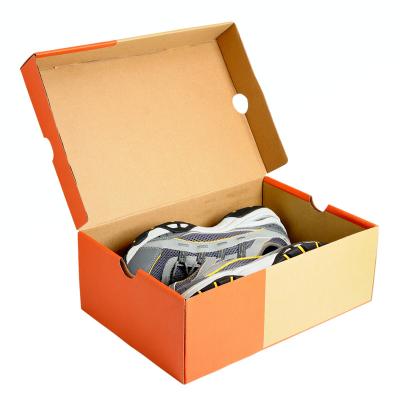 China Cheap Materials Price Shoe Packaging Box Recycled Corrugated Foldable Shoe Boxes for sale