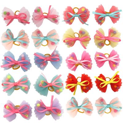 China Viable Exquisite Cute Bow Hairpin Puppy Pet Headgear Pet Accessories for sale