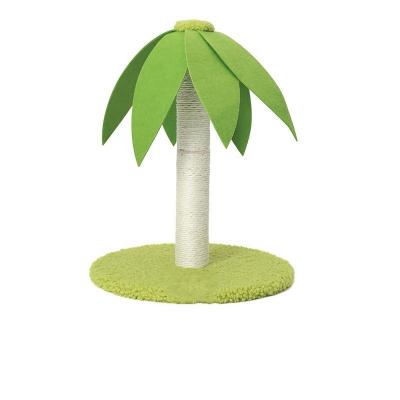 China Sustainable Cat Climbing Frame Cat Palm Tree Shaped For Greenen Scratch Sleek Furniture Small Lap Cat Tree for sale