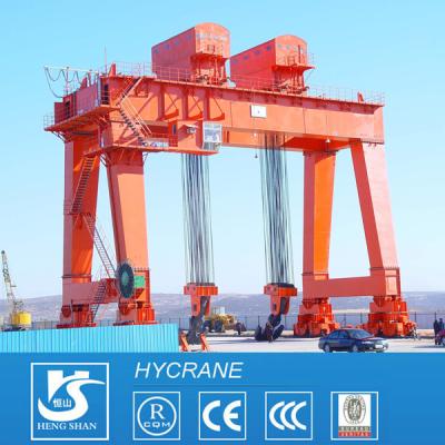 China Double Beam Double Hook Gantry Crane 100+100T/10+10T for sale