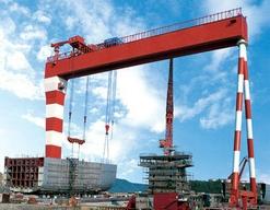 China Portable Crane Double Girder MEC Shipbuilding Gantry Crane in Shipbuilding Industry for sale