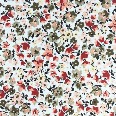 China Wholesale 100%Polyester Chiffon Dobby Jacquard Flower Printing Anti-static Customized Fabric For Dress Shirt for sale