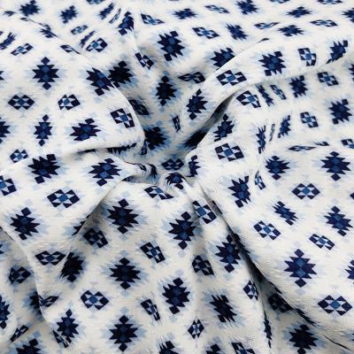 China Fashionable design cheap price rayon print fabric stocklot fabric for Shaoxing kaiming textile for sale