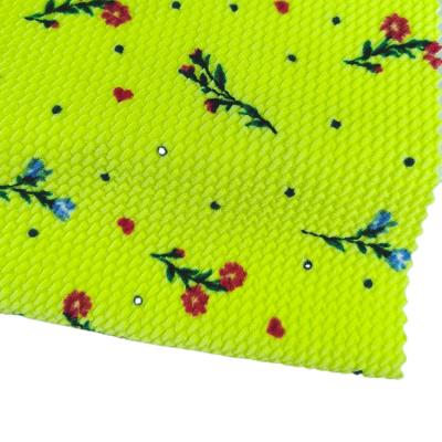 China RTS Factory Free Sample Anti-Static Polyester Spandex Knitted Jacquard Digital Printing Custom Ball Fabric For Kids Hair Bow for sale