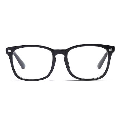 China BEFLY fashion anti glass ladies glass flat light blue light flat men's retro square glasses for reading for sale