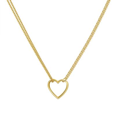 China High Quality Love Lady Necklace 925 Silver Jewelry Clavicle Pendant Chain For Girlfriend Birthday for sale