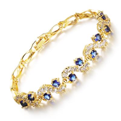 China High quality factory direct sale fashion style bracelet girl charm gold plated wedding bracelet for sale