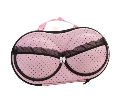 China Lightweight Custom Fashion Women's Portable EVA Bra Storage Travel Lingerie Packaging Boxes For Bra Bag for sale