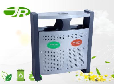 China Galvanized steel Outdoor Waste Bin  Recycle Bins For Park Standing for sale