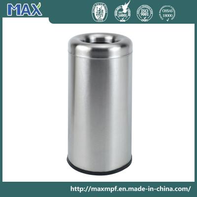 China Open Top Round Stainless Steel Litter Bin for sale