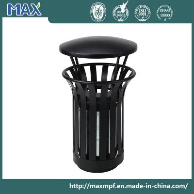 China Round Rain Cover Steel Streetscape Ash Tray Waste Bin for sale