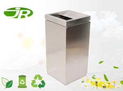 China Cubo de la basura modificado para requisitos particulares del parque del acero inoxidable respetuoso del medio ambiente para el jardín en venta