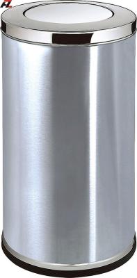 China Stainless Steel Waste Bin with Swivel Cover for sale