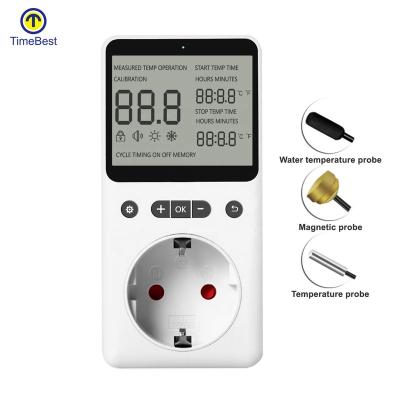 Chine Fireproof PC Thermostat EU Plug Microcomputer Intelligent High Precision Temperature Controller Switch à vendre