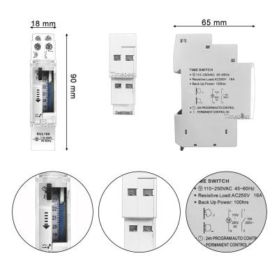 China PC 12VDC Digital Mains Timer Fireproof Switch Module Without Battery for sale