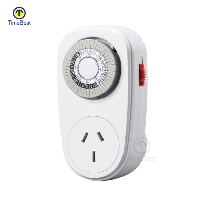 Chine Flame Retardant PC Electric Daily Timer Socket 24h Mechanical Timer Switch à vendre