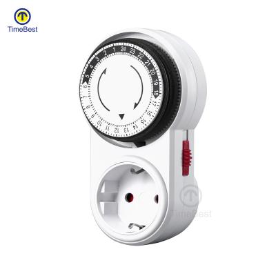 Chine Eco-friendly EU Analog Mechanical Socket Timer Switch Socket Automatic Timer à vendre