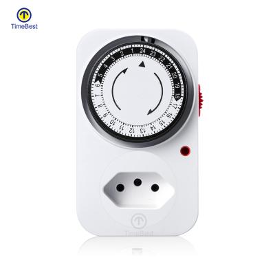 China Indoor Appliances 24 Hours Small Timer Mini Mechanical 30 Minute Automatic Countdown Switch 220v Socket Mechanical Timer for sale