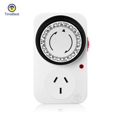 China Household Appliances Factory Direct Schedule 24 Hours Mechanical Weekly Socket Timer Te koop