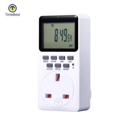 中国 Brand New Residential / Multi-Purpose Digital Lights On Timer Digital Timer On Socket With Socket Grounding Standard Residential 販売のため