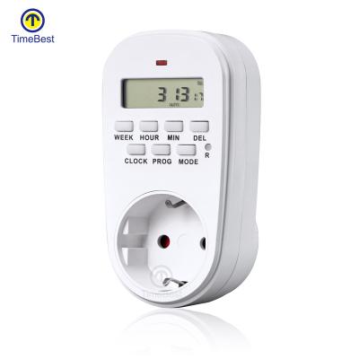 Cina Factory direct supply indoor appliance switch Digital LCD timer electronic programmable socket in vendita