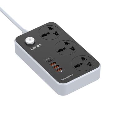 China Alppliance LDNIO SUPER FAST CHARGE HOME POWER STRIP WITH FOUR UNIVERSAL USB PORTS POWER STRIP (ONE PD PORT+3 USB PORTS) for sale