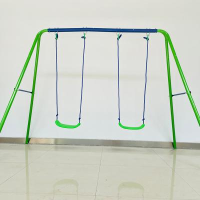 China Multi-Function Playground Swing Kids Game Equipment Indoor Outdoor Double Swing Set For Children for sale