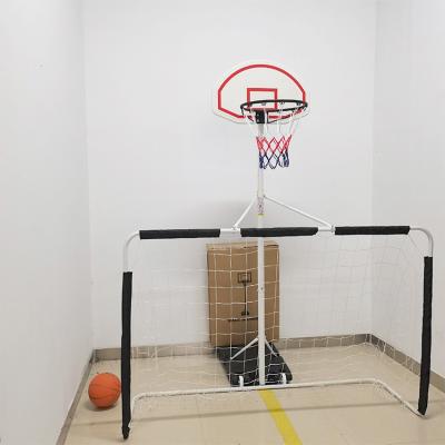 China Outdoor PE+Iron Multifunctional Simplicity Adjustable Basketball Hoop for sale