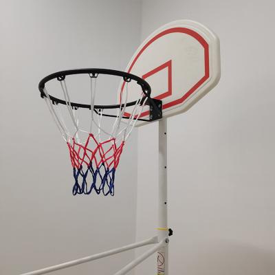 China Custom PE+Iron American Football Training Image Logo Soccer Net and Basketball Hoop 2 in 1 for sale