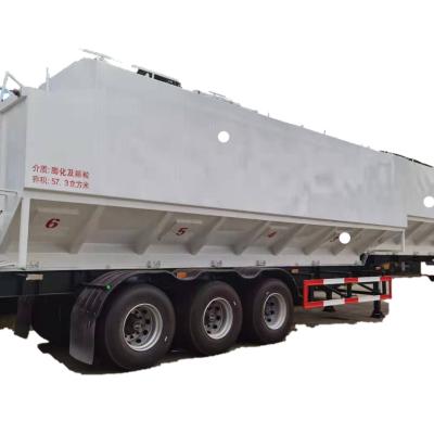 China 9m Outdoor Hydraulic Or Electric Discharge System 37.1 CBM Animal Bulk Feed Tank For Sale for sale