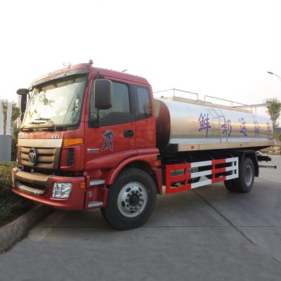 China Foton Ouman 4x2 13CBM Fresh Milk Transporting Truck 8430*2480*3100 for sale