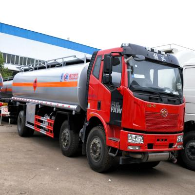 China Carbon Steel FAW Fuel Tanker Truck 22000l Capacity Oil Transport Tank Truck for sale