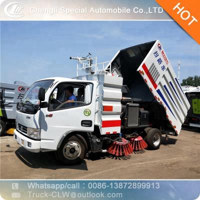 China Dongfeng 4x2 8m3 Street Cleaning Truck Vacuum Road Sweeper Rust / Corrosion Inhibitor for sale