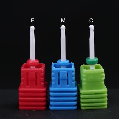 China Free Sample High Quality Different Shape Ceramic Manicure Nail File Nail Drill Bit High Quality Different Shape For Nail Art for sale