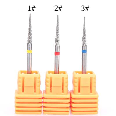 China High Quality Nail Drill Diamond Tungsten Steel Carbide Steel Burrs Nail Drill Bit for sale