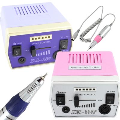 China Best Quality Factory Price 25000RPM Stainless Steel Nail Tool 18w Manicure Electric Purple Nail Drill Machine for sale