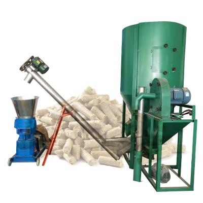 China 1000kg/h poultry farm poultry feed processing equipment animal feed processing machine rabbit sheep chicken animal feed pellet machine for sale