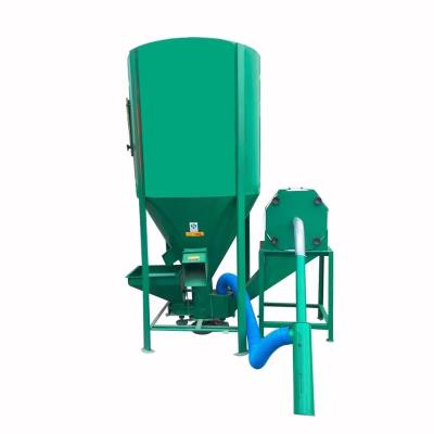 China Livestock Farm Livestock Poultry Animal Forage Grain Crusher Mixer For Pellet Line for sale