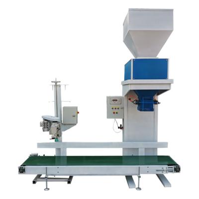 China 10-25kg flour packing machine chemical powder packing machine with conveyor and sewing machine for sale