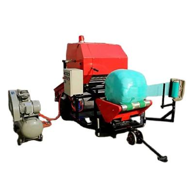 China Silage baler stretch film hay wheat straw silage bundle bale wrapping machine grass press machine with factory price for sale