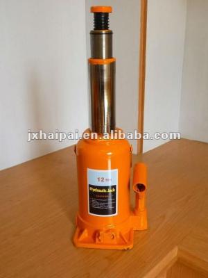 China Car Jack 12T Two Stage Bottle Jack , Hydraulic Double Ram Jack for sale